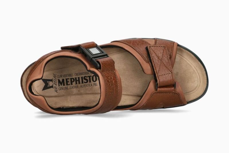 MEPHISTO MEN'S SHARK FIT-CHESTNUT