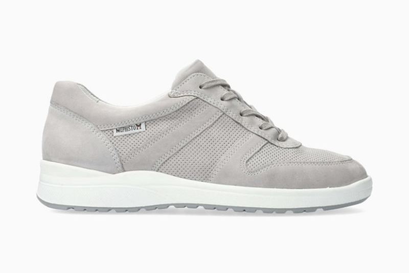 MEPHISTO WOMEN'S REBECA PERF-LIGHT GREY - Click Image to Close