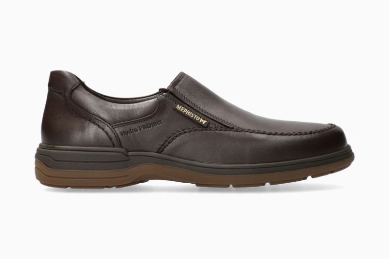 MEPHISTO MEN'S DAVY-DARK BROWN - Click Image to Close